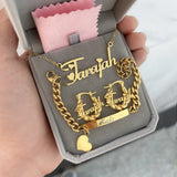 Personalized Name Necklace Set