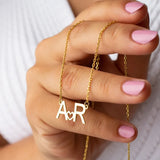 Double Initials Necklaces