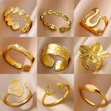 Stainless Steel Geometric Rings