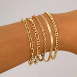 Cuban Chain Bracelet Set