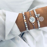 Cuban Chain Bracelet Set