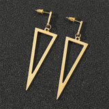 Geometric Triangle Ear Stud