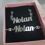 Personalized Name Necklace Set