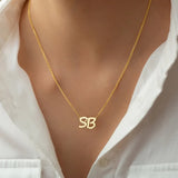 Double Initials Necklaces