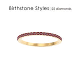 Colored Rhinestone Birthstone