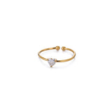 Heart Birthstone Rings
