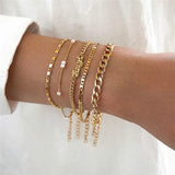 Cuban Chain Bracelet Set