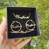 Personalized Name Necklace Set