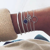 Cuban Chain Bracelet Set