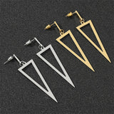 Geometric Triangle Ear Stud