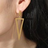 Geometric Triangle Ear Stud