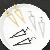 Geometric Triangle Ear Stud