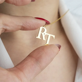 Double Initials Necklaces