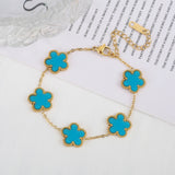 Five Flower Bracelets