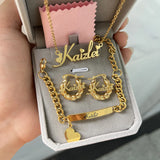 Personalized Name Necklace Set