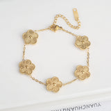 Five Flower Bracelets