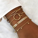 Cuban Chain Bracelet Set