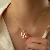 Double Initials Necklaces