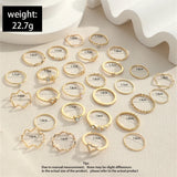 Wave Joint Rings Set
