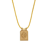 Colored Heart Tarot Card Pendant Necklace