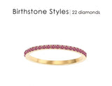 Colored Rhinestone Birthstone