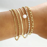 Cuban Chain Bracelet Set