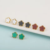 Five Leaf Flower Earrings