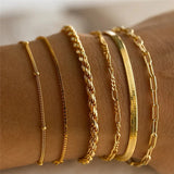 Cuban Chain Bracelet Set