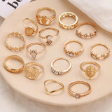 15Pcs Vintage Rings Set