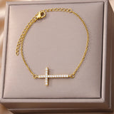 Crystal Cross Bracelet