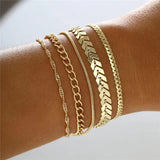 Cuban Chain Bracelet Set