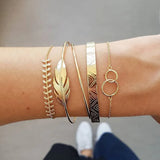 Cuban Chain Bracelet Set