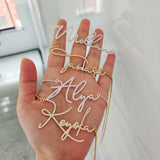 Custom Name Necklace Crystal Pendant
