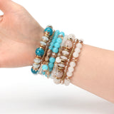 Bohemian Stackable Bead Bracelets