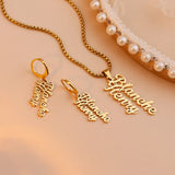 Personalized Name Necklace Set