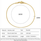 Classic Snake Chain Bracelets