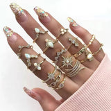 15Pcs Vintage Rings Set