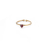 Heart Birthstone Rings