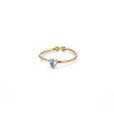 Heart Birthstone Rings