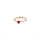 Heart Birthstone Rings