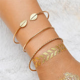 Cuban Chain Bracelet Set