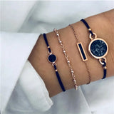 Cuban Chain Bracelet Set