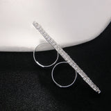 Lady Long Bar Ring Two Fingers