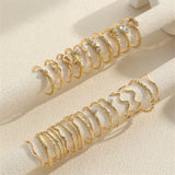 Wave Joint Rings Set