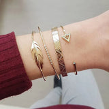 Cuban Chain Bracelet Set