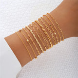Cuban Chain Bracelet Set