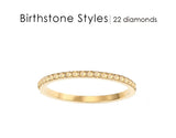 Colored Rhinestone Birthstone