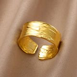 Stainless Steel Geometric Rings
