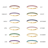 Colored Rhinestone Birthstone
