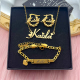 Personalized Name Necklace Set